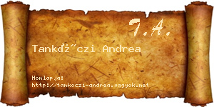 Tankóczi Andrea névjegykártya