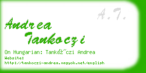 andrea tankoczi business card